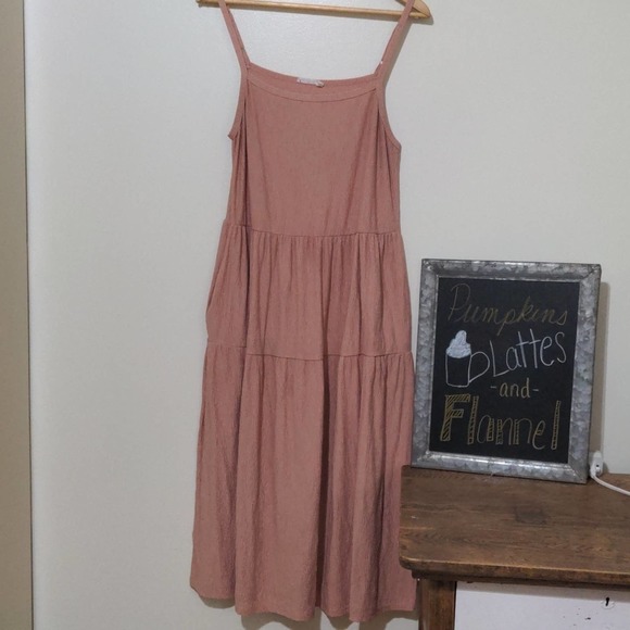 Lush Dresses Lush Blush Pink Tiered Prairie Dress Poshmark